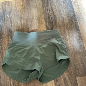 Lululemon Athletica Forest Green Athletic Shorts